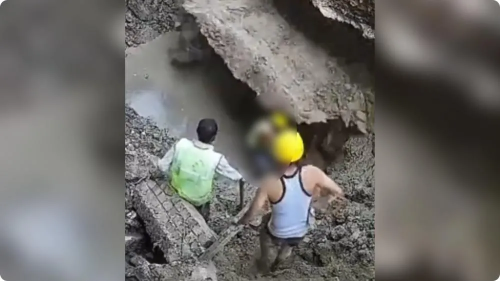VÍDEO: Trabalhador morre soterrado após deslizamento durante abertura de buraco