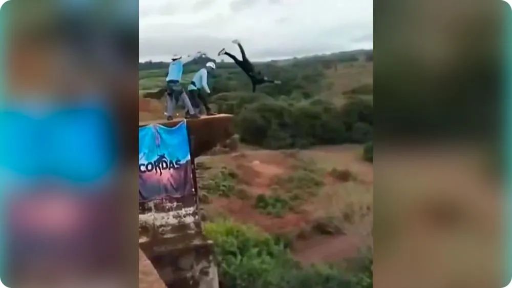 Jovem de 21 anos morre após ser empurrada sem corda de segurança em salto de rope jump em São Paulo